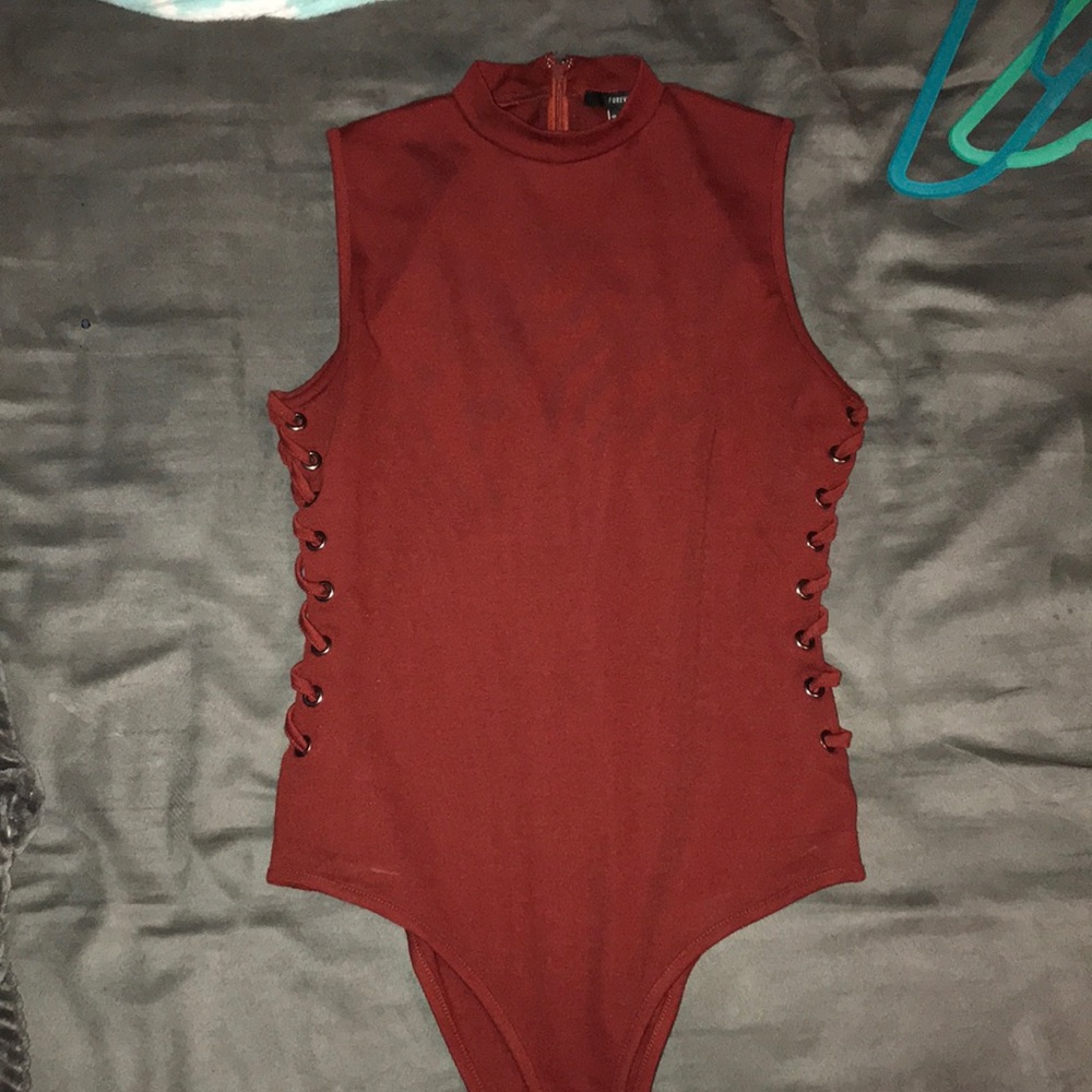 Lace-Up Side Bodysuit